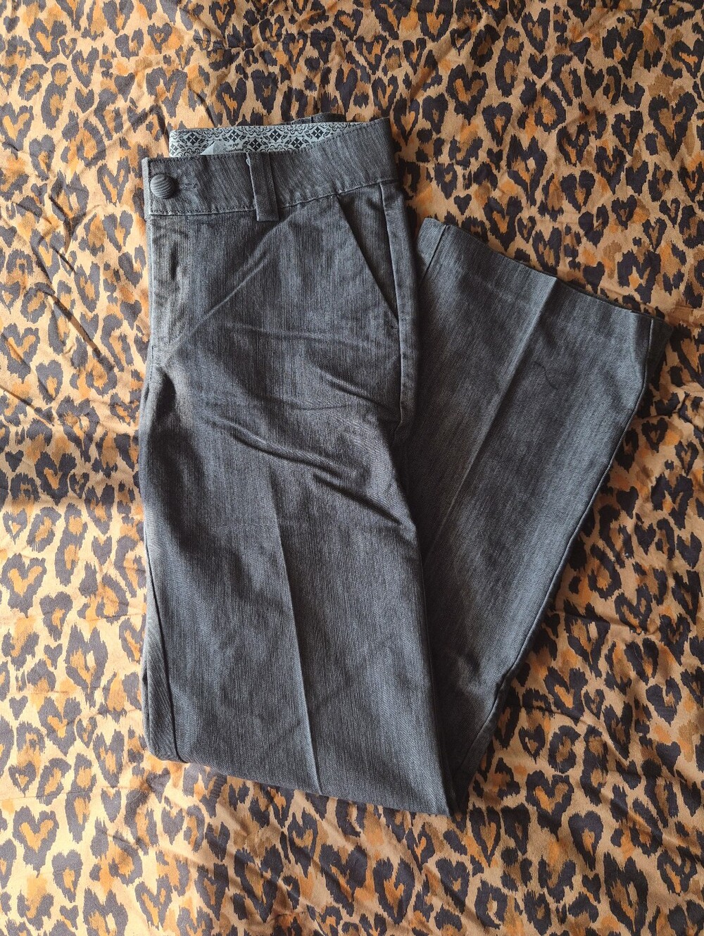 Women's Gray Dress Pants - Classic Straight Fit